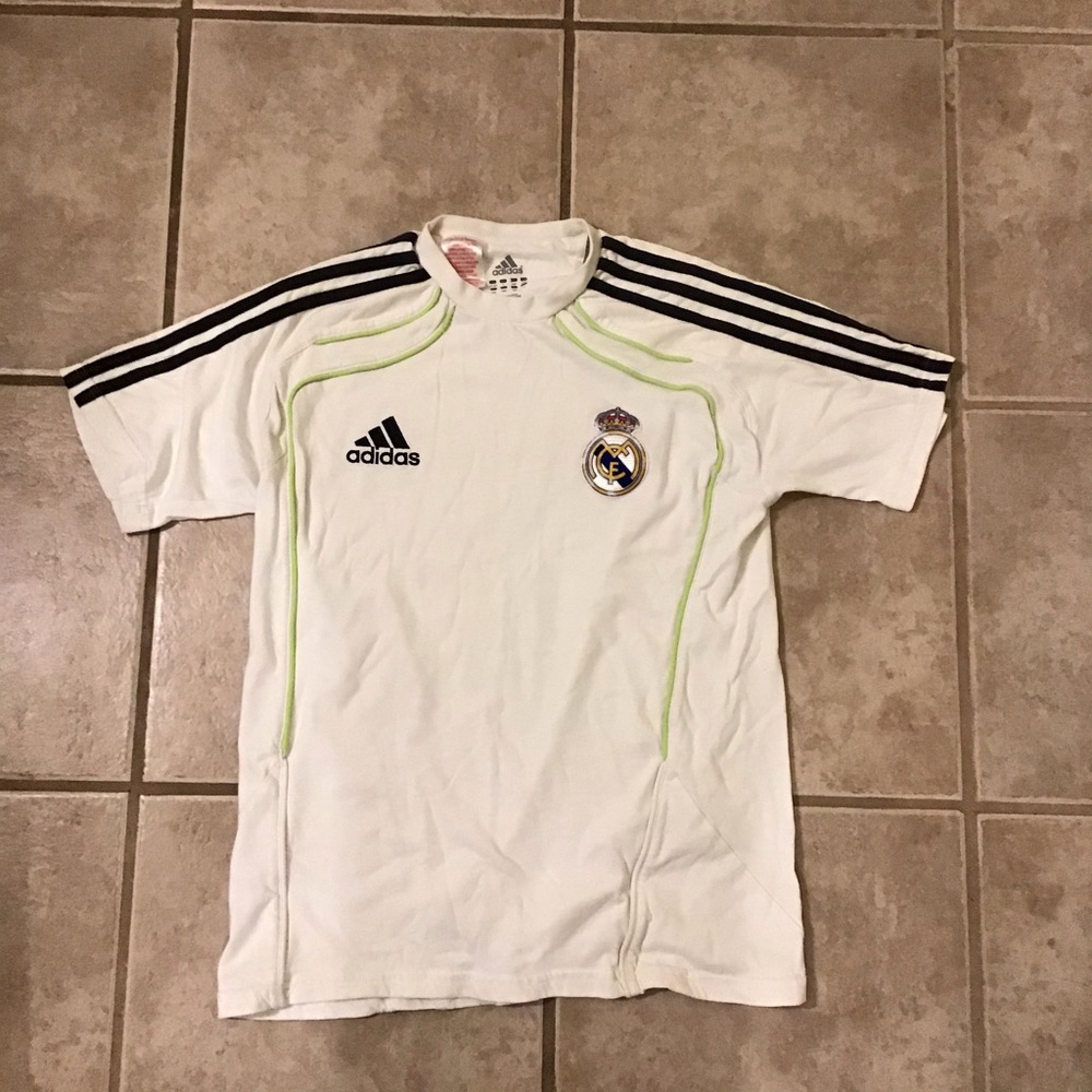 Boy’s Real Madrid Home Soccer Jersey
